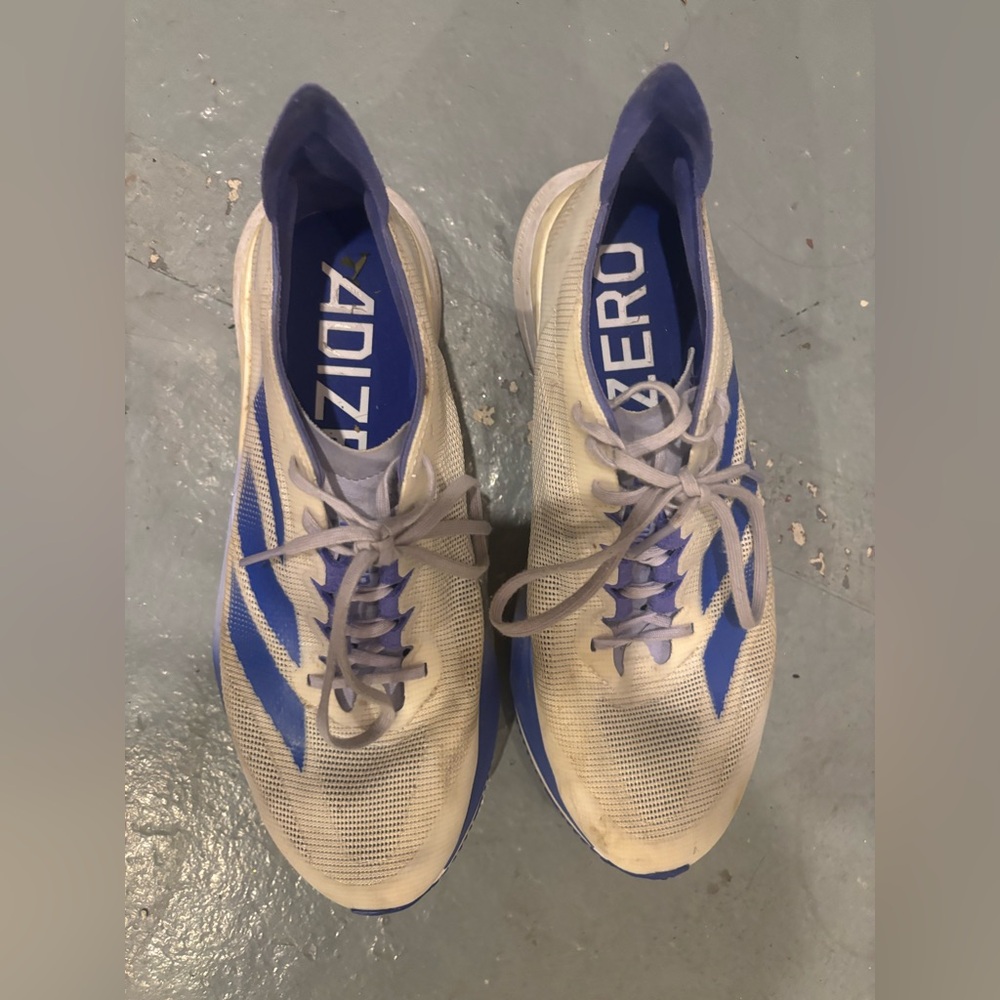 Men's Blue and White Running Shoes